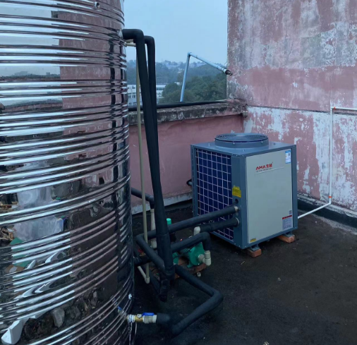 天虎保安学校空气能热水案例